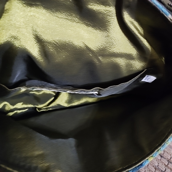 Vintage Mary Frances Beaded Bag Purse Heart Stones Peace Boho Clean Gorgeous - Picture 9 of 14